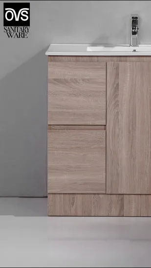 MDF バスルーム キャビネット家具化粧台 PVC バスルーム キャビネット オーストラリア