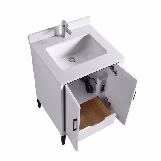 中国工場のバスルームキャビネットからの北米無垢材のバスルーム家具